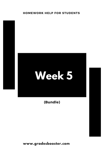 COMM 277 Week 5 Assignment and Discussion: